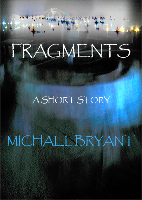 Abstract art book cover for Fragments - A Fiction story.