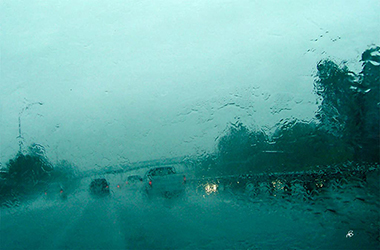 Photographic work called Into The Tropical Low. Shot driving into Brisbane Photographic work called Into The Tropical Low. Shot driving into Brisbane