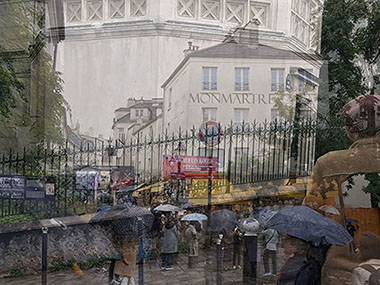 A montage of the enchanting, art history rich village of Montmartre, Paris A montage of the enchanting, art history rich village of Montmartre, Paris